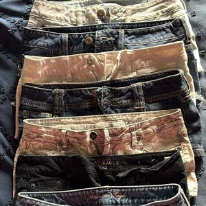 7 Pairs Mostly American Eagle Shorts - Size 4